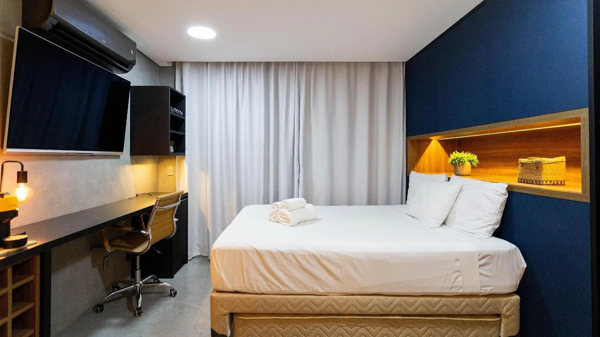 Apartament Condominio Setin Downtown Genebra - Studios Por Temporada São Paulo Brazylia